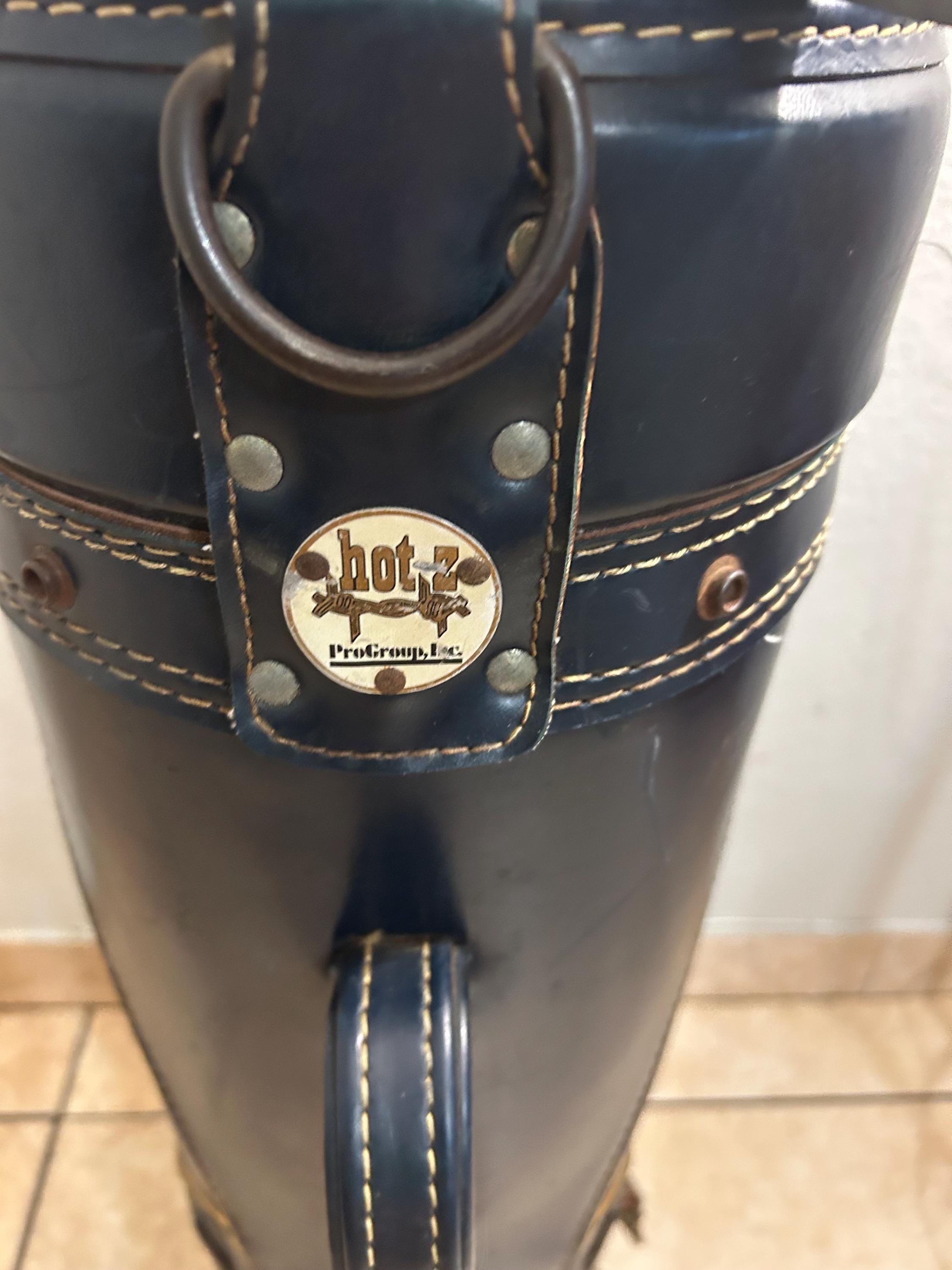 Vintage Hot-z Leather/cloth/vinyl Golf Bag Black Pro Group Inc - Etsy