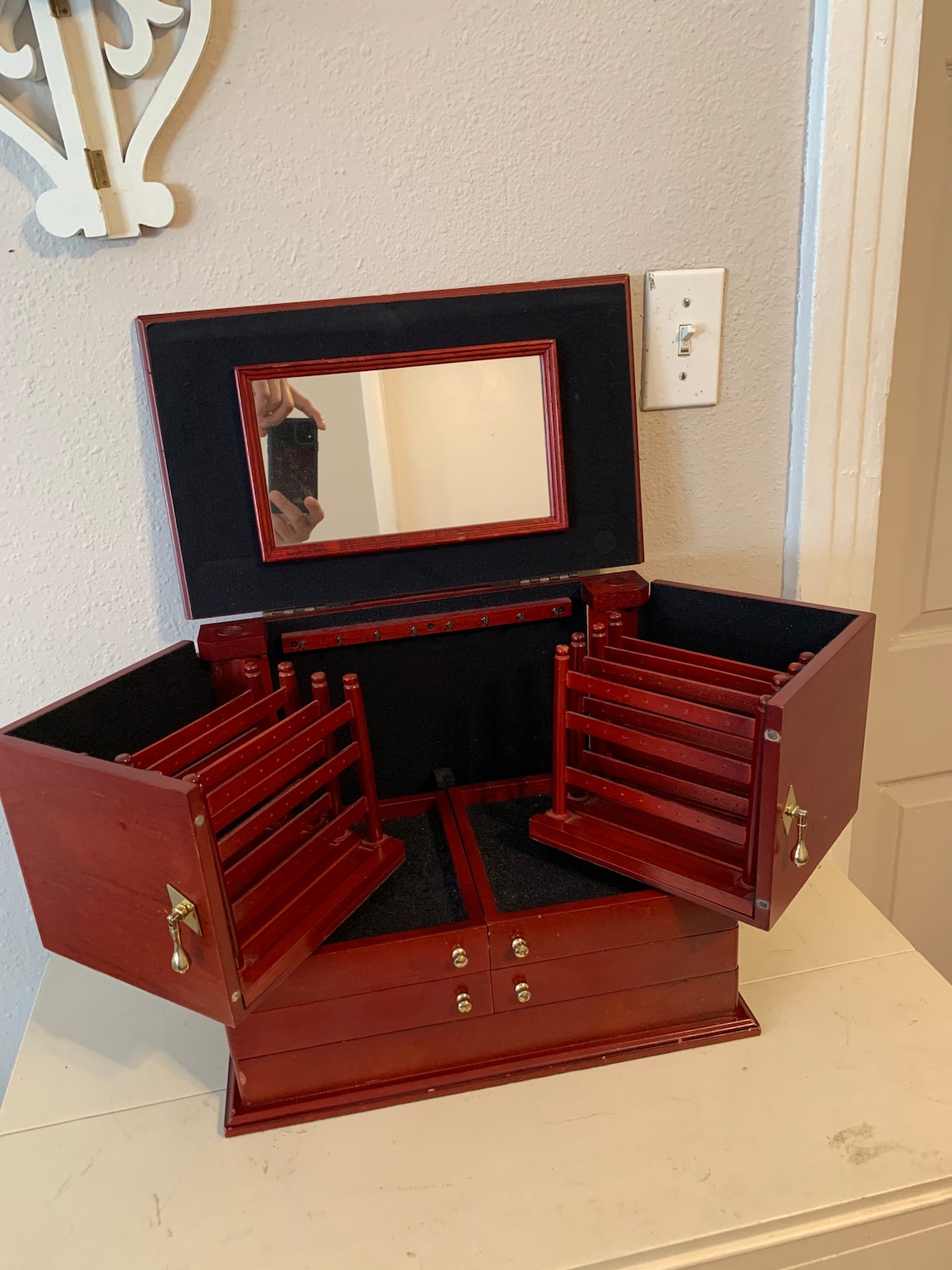 Jewelry Box For your Ease Only by Lori Greiner Large Wooden Etsy