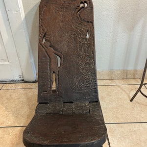 Antique Africa Chair - Etsy