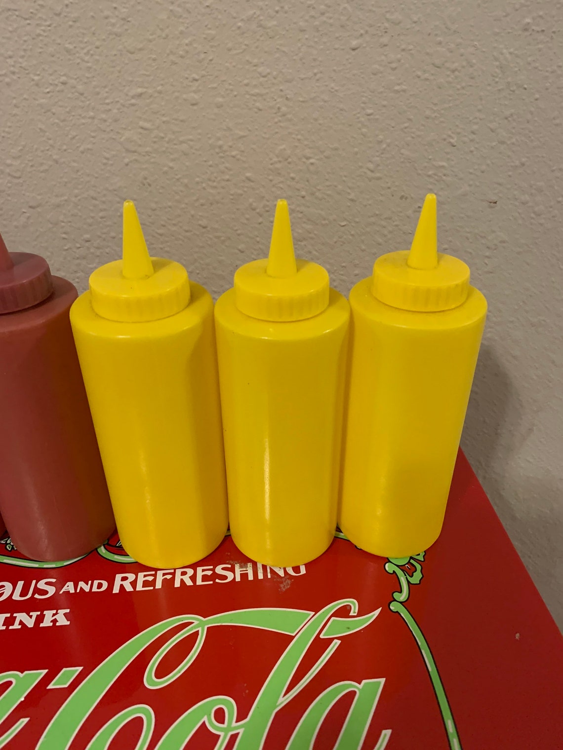 Vintage 6 PcSet Ketchup Mustard Plastic Squeeze Bottles With Etsy