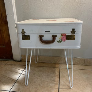 Vintage Amelia Earhart Suitcase  Table Or Nightstand