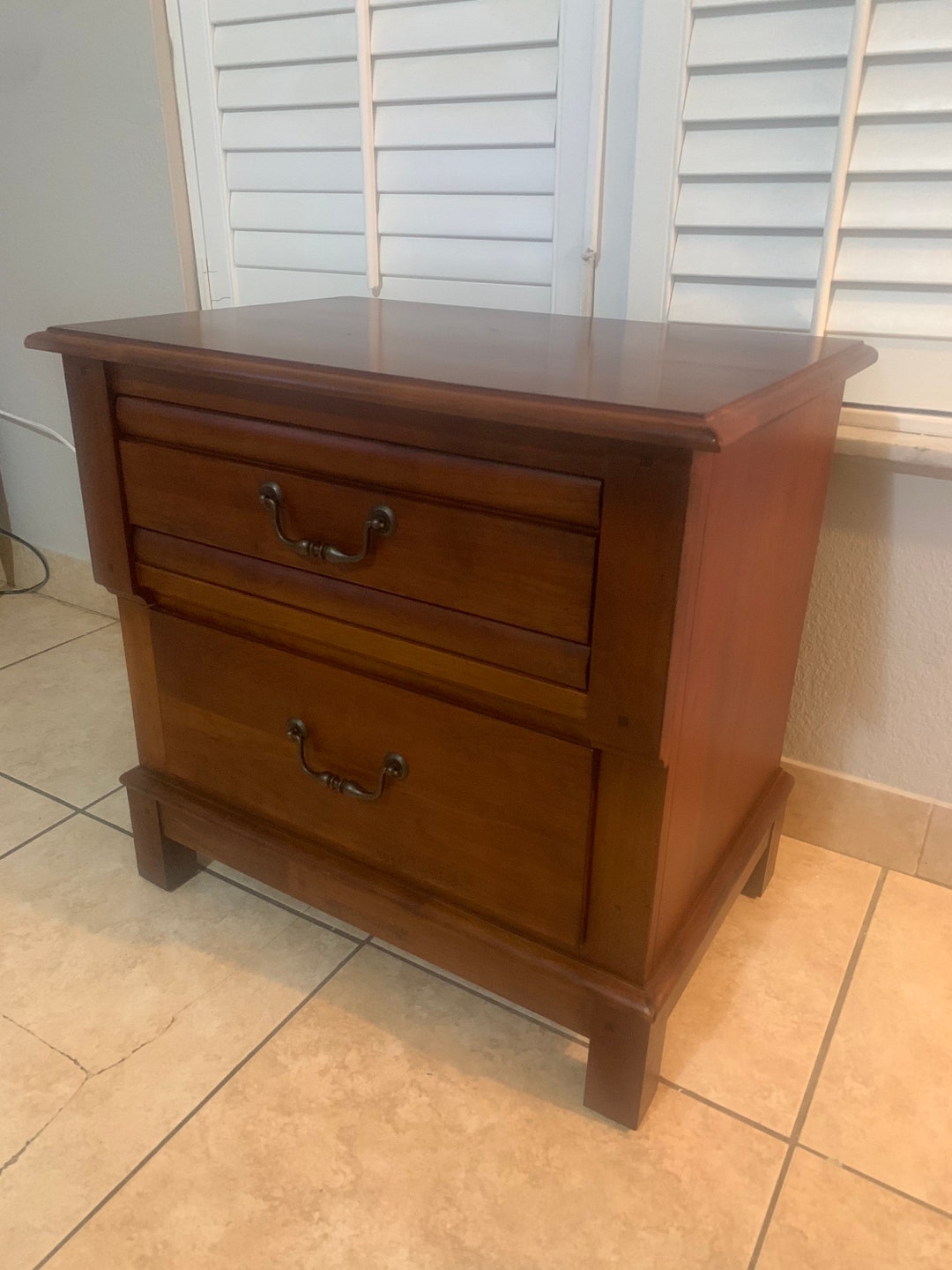 Vintage Lexington Nightstand Side Table Etsy
