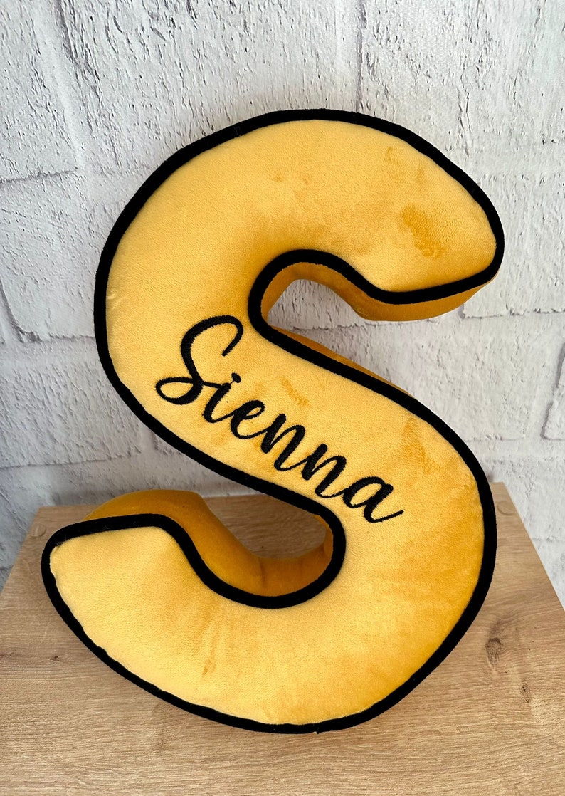 Custom Name Pillow Alphabet Pillow Letter Pillow M Shaped Etsy