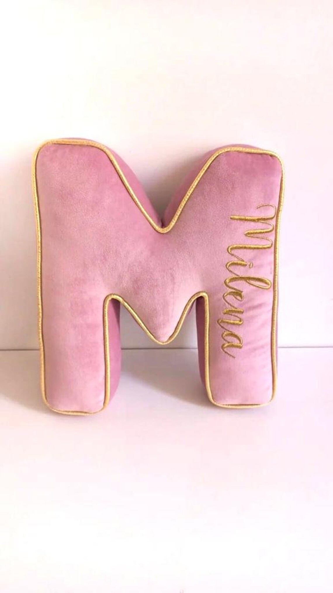 Custom Name Pillow Alphabet Pillow Letter Pillow M Shaped Etsy