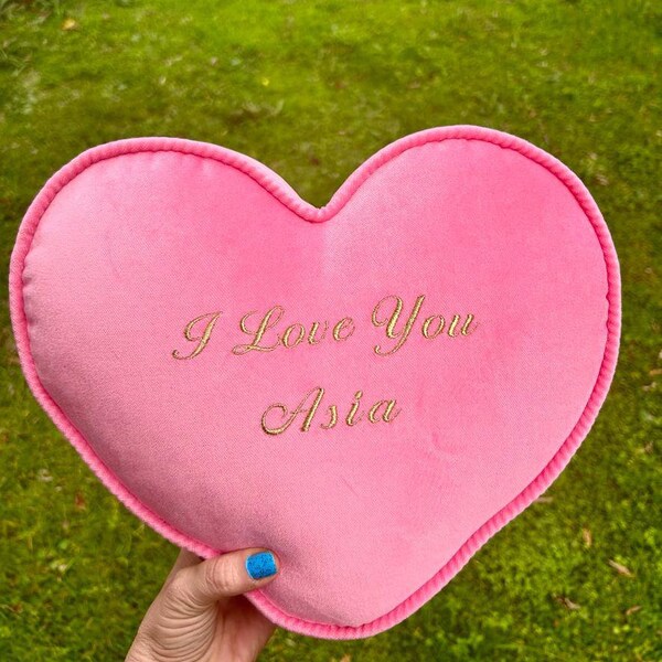 Purple Heart Pillow Etsy