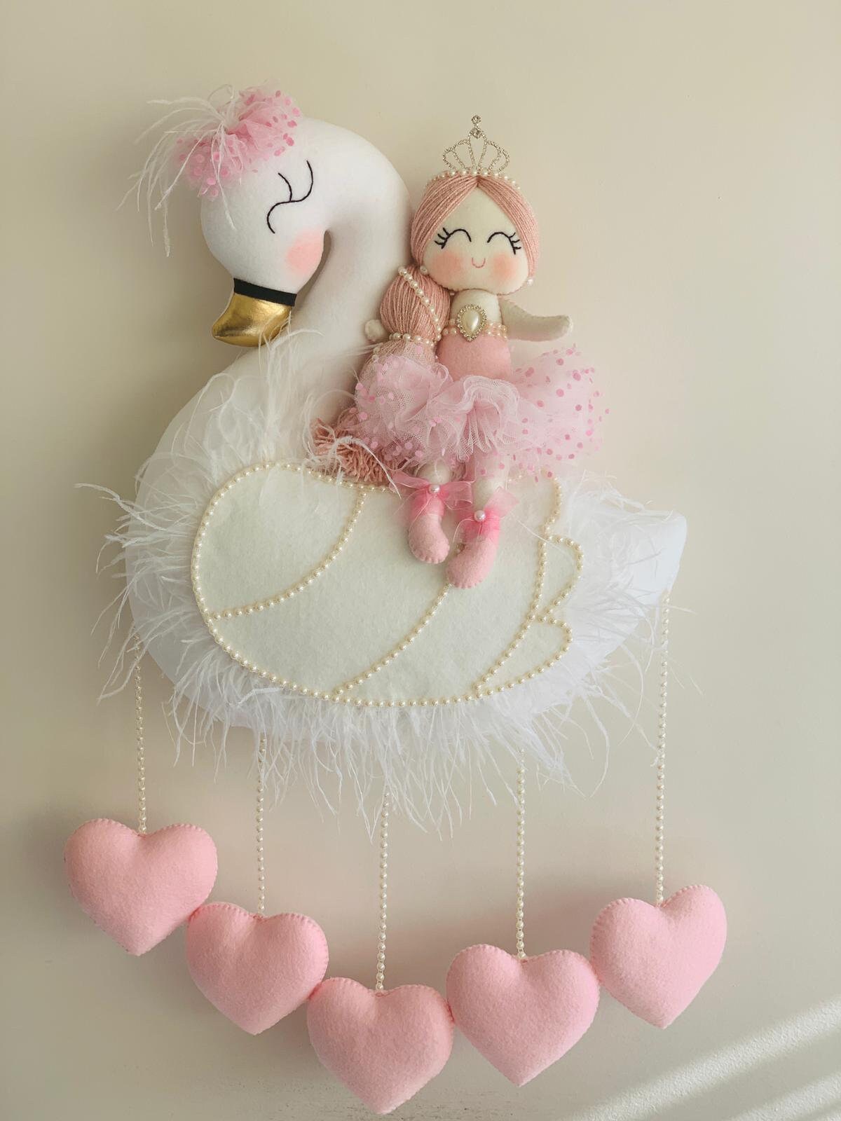 Baby Girl Room Decor Nursery Decor Swan Decor Swan Nursery Etsy