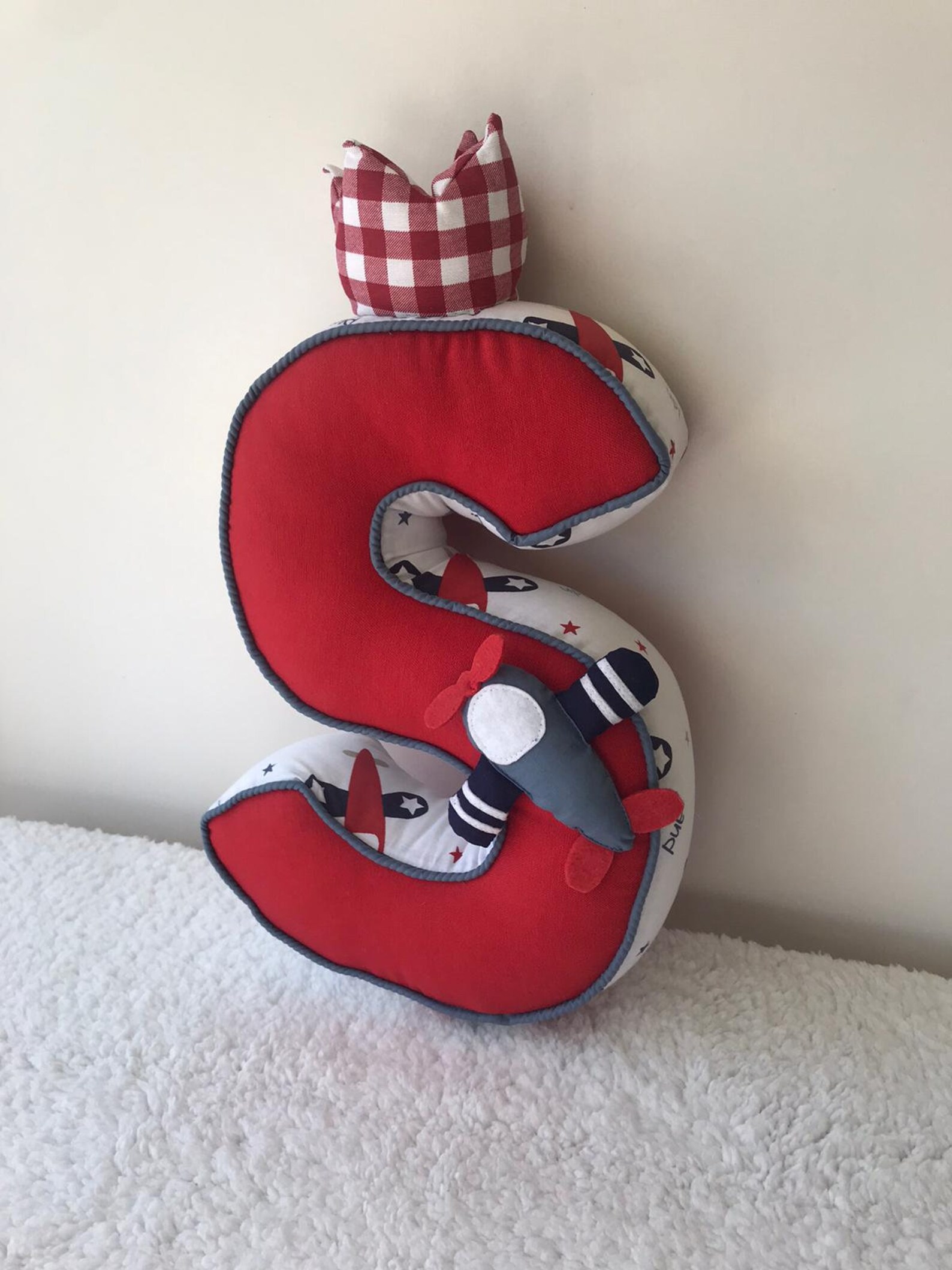 S Letter Pillow Personalized Alphabet Letter Pillows Etsy