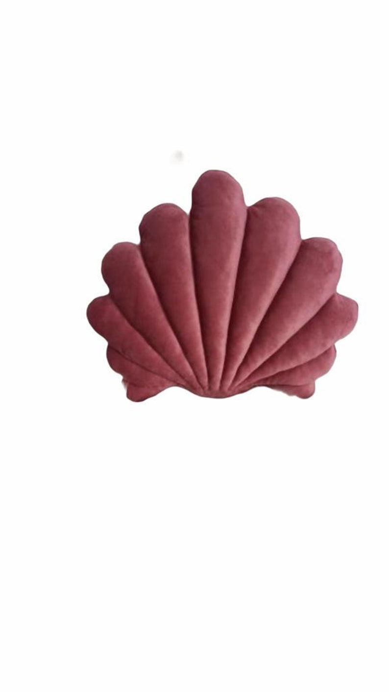 Cosmic Velvet Pillow Shell Pillow Nursery Decor Decorative Pillows Mussel Shell Pillow Velvet Pillow Velvet Shell Pillow