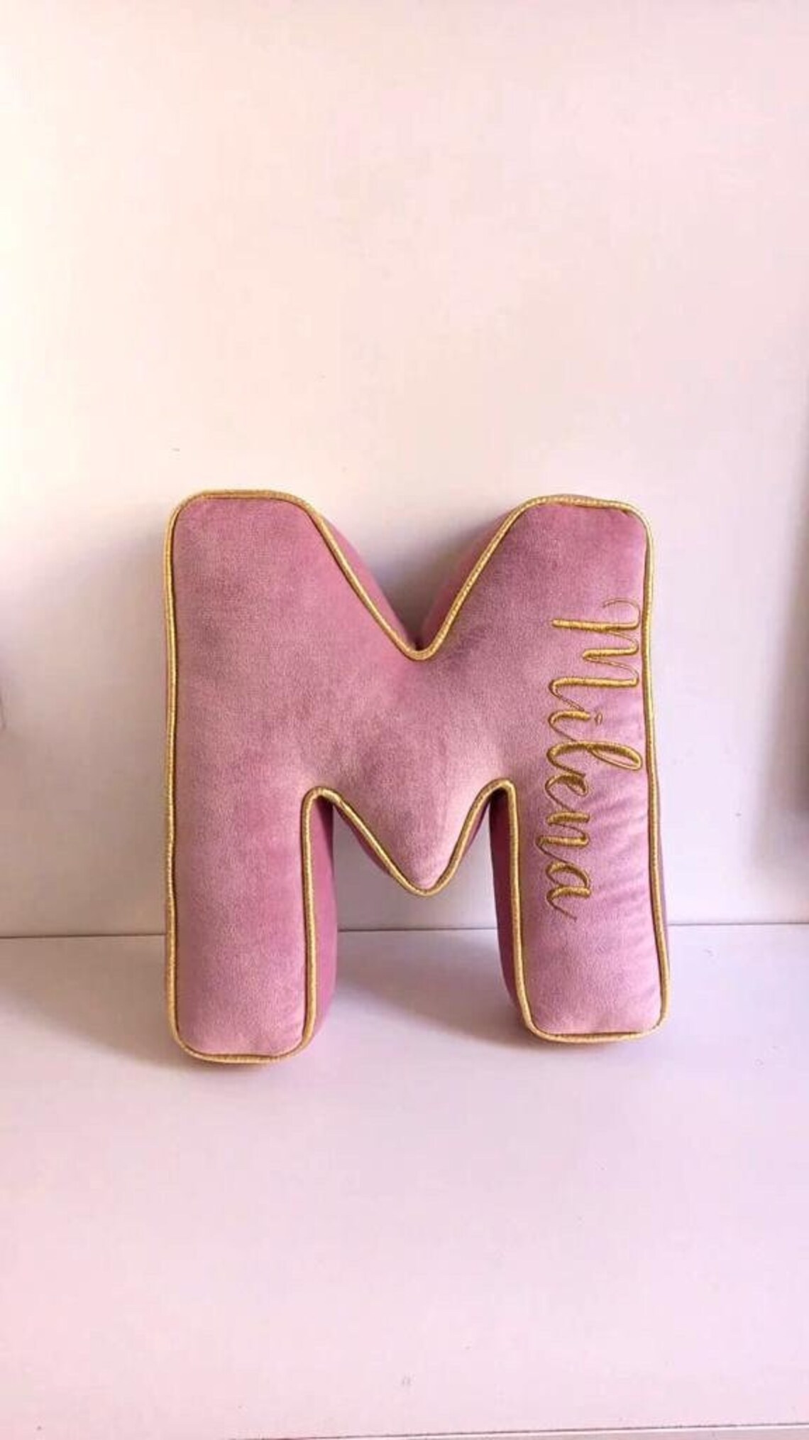 Custom Name Pillow Alphabet Pillow Letter Pillow M Shaped Etsy
