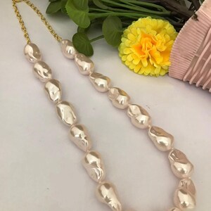 Light pink Antique Fusion Mala, Real pearl mala, Sabyasachi necklace, Indian necklace,Bollywood Jewelry, Jaipuri Mala, Women jewellery.