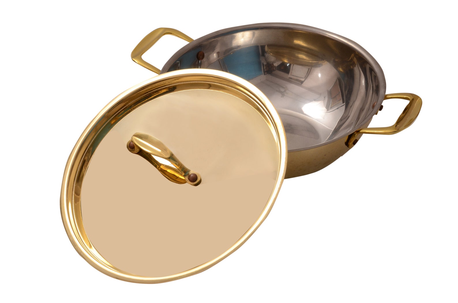 Indian pure brass cookware kadai of super fine quality with Etsy