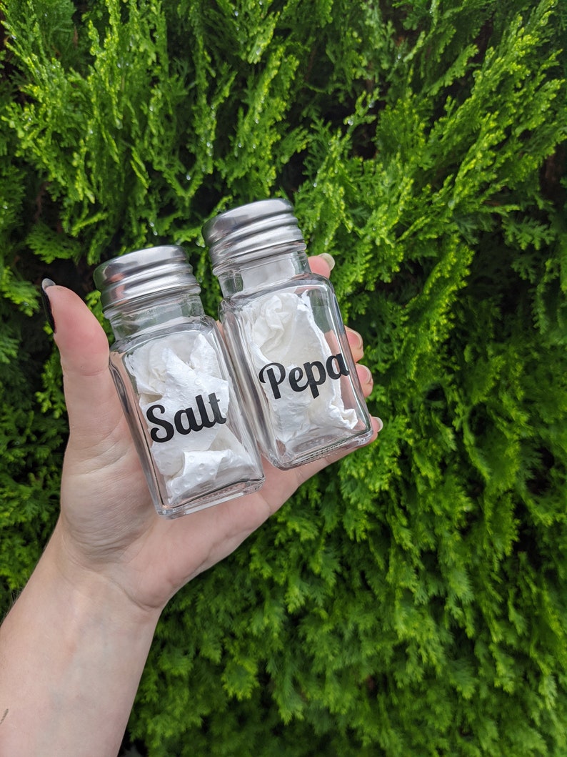 SaltNPepa Shakers Salt and Pepper Shakers Etsy