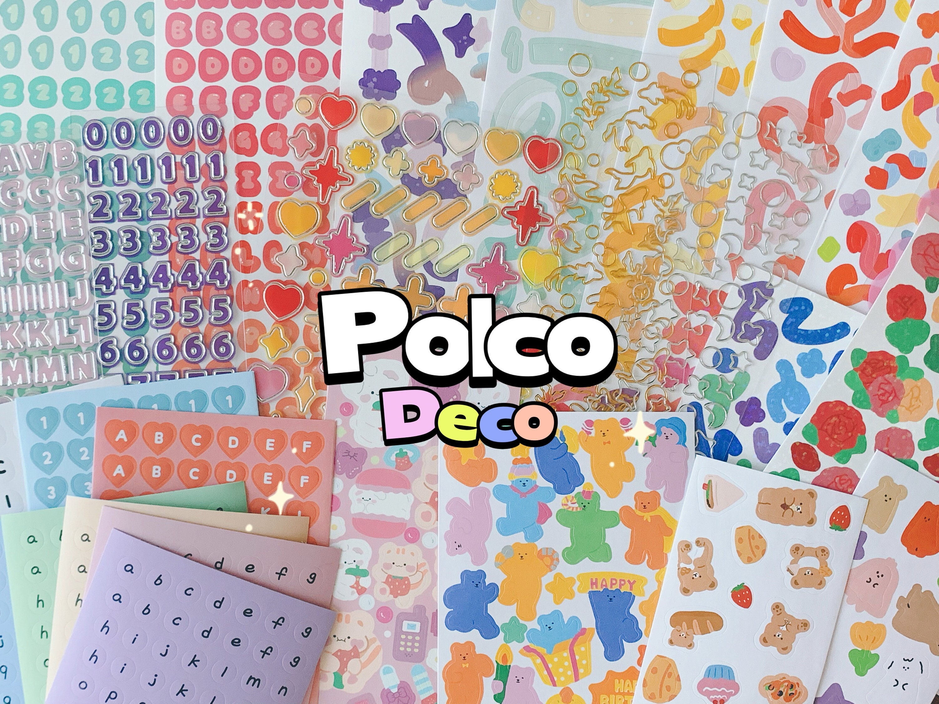 Polco Essentials Pack Korean/japanese Style Cute Sticker Etsy