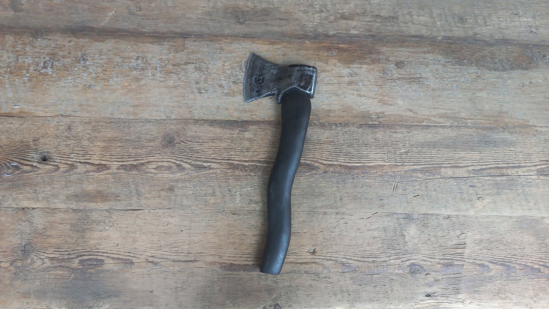 Old Rustic Axe - Vintage Axe With Black Bog Oak Handle - Etsy