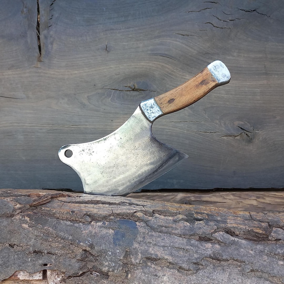 Rustic Cleaver Vintage Soviet Meat Cleaver, Restored Rustic Kitchen Hatchet - Etsy