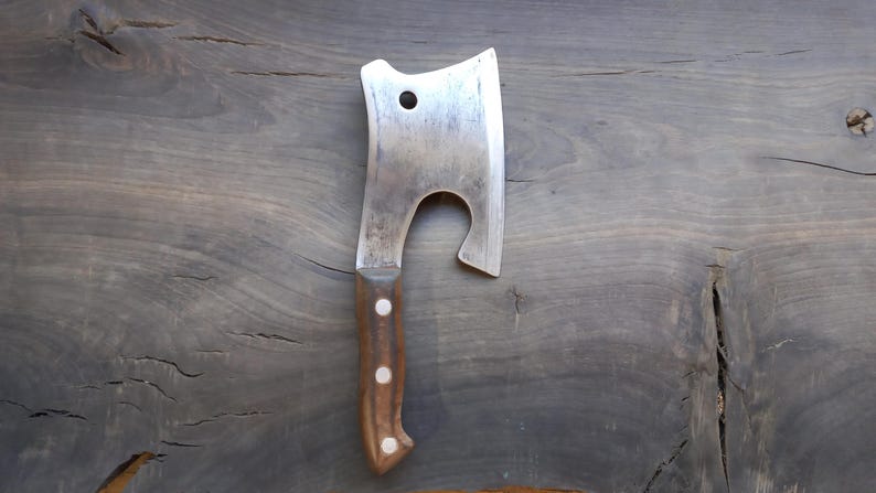 Rustic Cleaver Restored Soviet Meat Cleaver, Rustic Kitchen Axe, 1960s USSR Decor - Etsy
