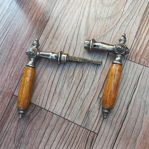 Juego de 2 manijas de puerta vintage - URSS, década de 1950