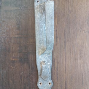 Tirador de puerta soviético de aluminio vintage: tirador rústico para puerta de granero