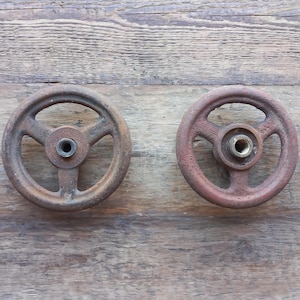 Vintage Schwungrad Gusseisen Gusseisen Schwungrad: Steampunk Industrie Dekor (6 Inch)