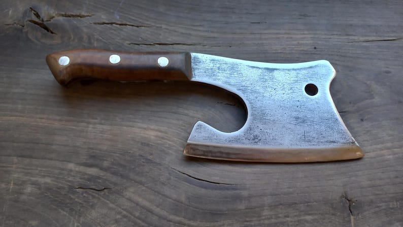 Rustic Cleaver Restored Soviet Meat Cleaver, Rustic Kitchen Axe, 1960s USSR Decor - Etsy