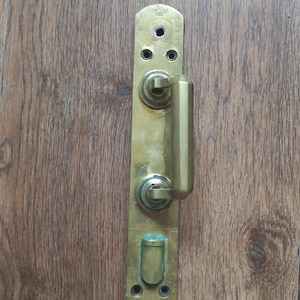 Vintage Brass Door Handle: 12' Barn Door Hardware