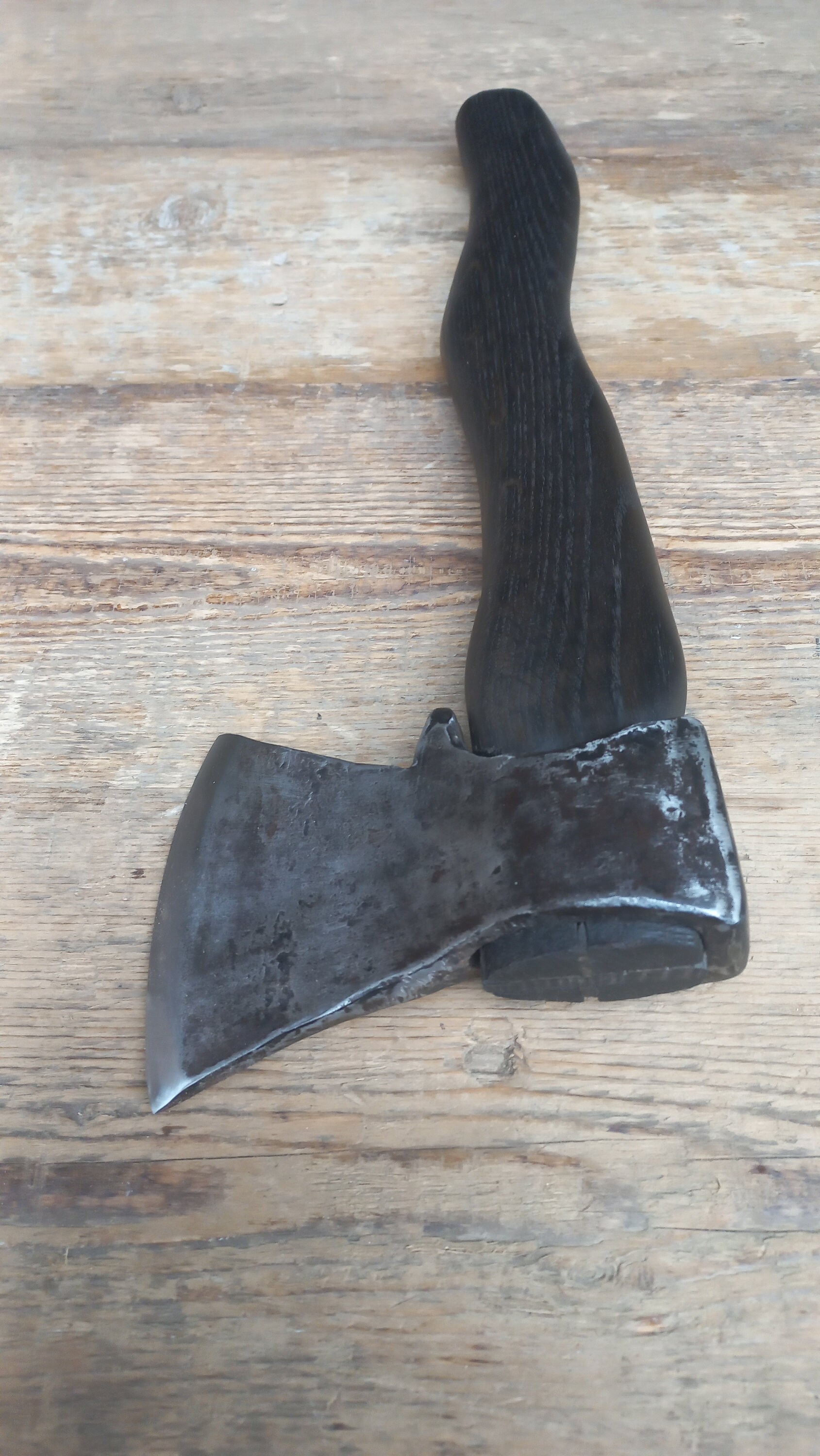 Old Rustic Axe - Vintage Axe With Black Bog Oak Handle - Etsy