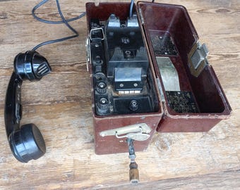 1950s USSR Military Field Telephone TAI-43: Vintage Army