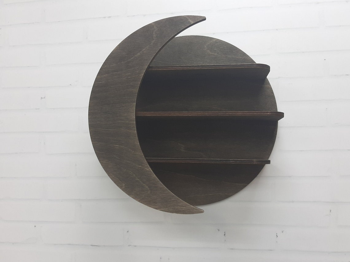 wood moon shelf wood moon shelf