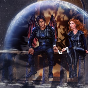 Gwyn and Azriel - ACOTAR art print