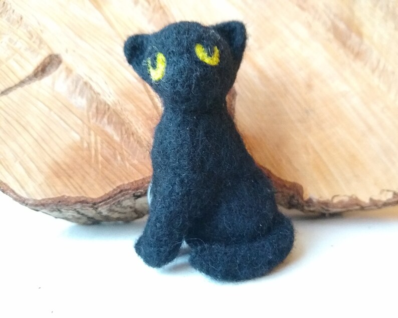 Wool Needlefelted Cat With Optional Keychain Custom Cat or Etsy