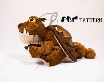 Build A Bear How to Train Your Dragon Hookfang Plush Red BAB