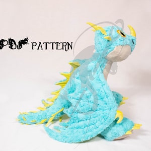 Sewing Pattern PDF Dragon Plush - Stormfly Deadly Nadder - How to Train Your Dragon - Holiday Gift DIY