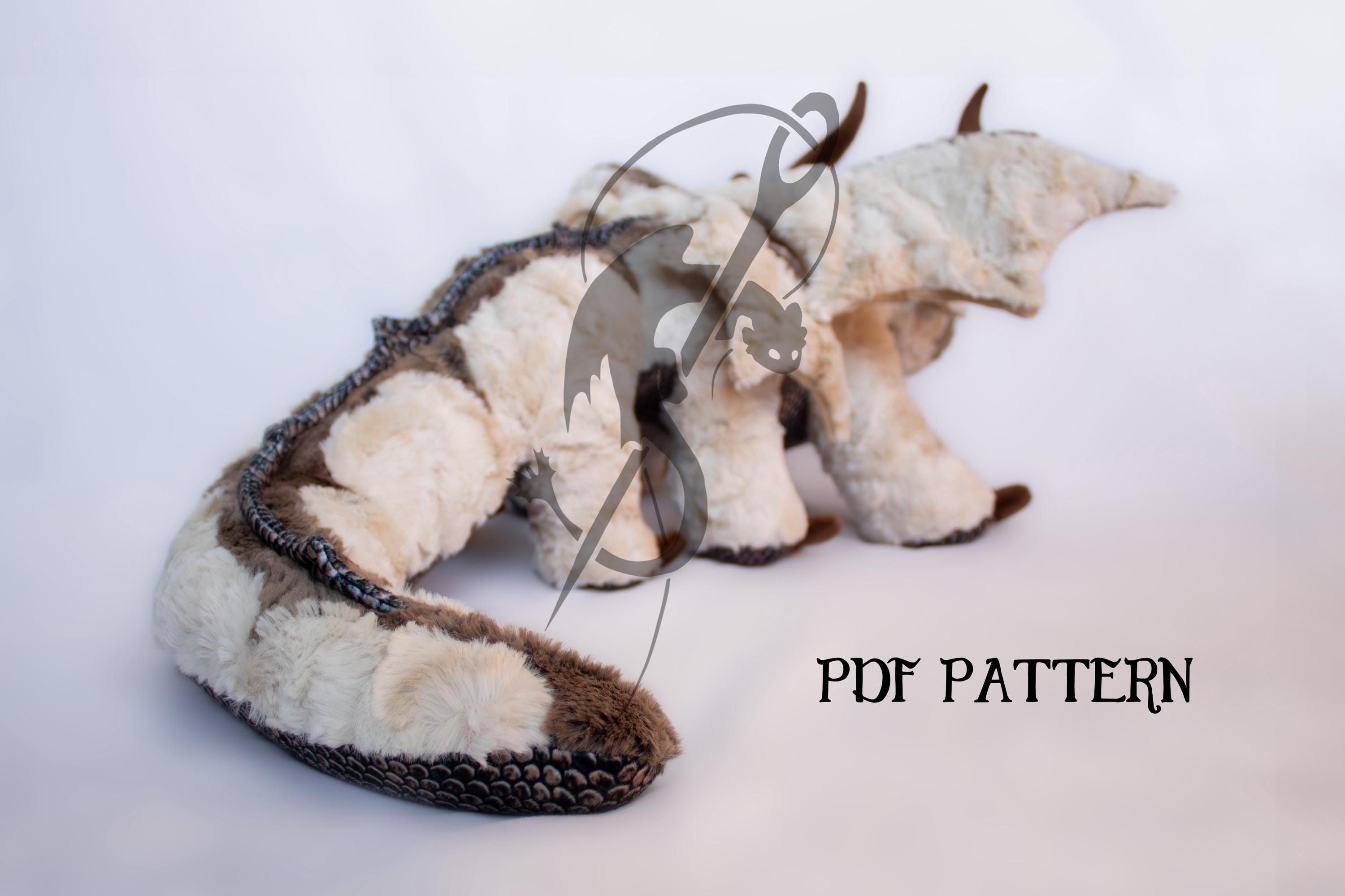 Appa Dragon Plush Sewing Pattern: Avatar Fanart DIY (PDF) - Etsy