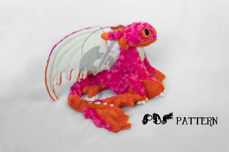 Sewing Pattern PDF Dragon Plush - PRIDE Night Fury - How to Train Your ...