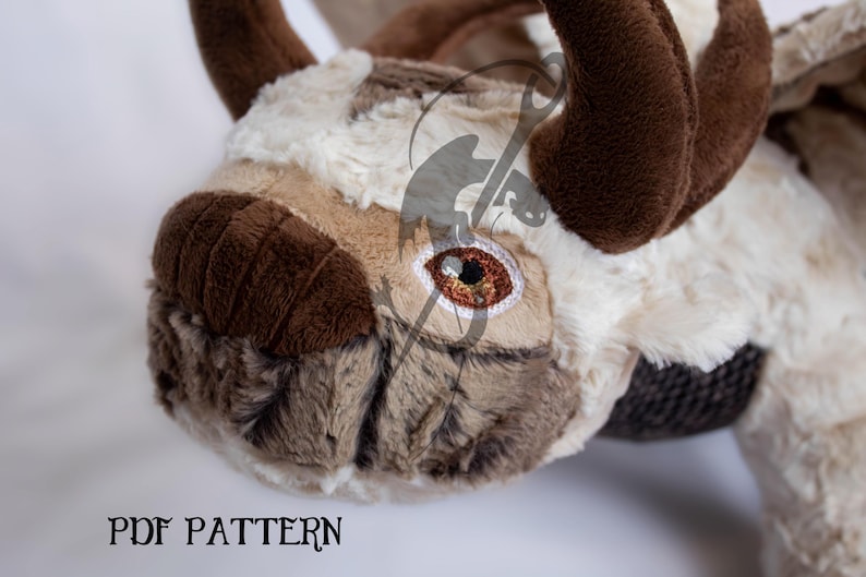 Appa Dragon Plush Sewing Pattern: Avatar Fanart DIY (PDF) - Etsy