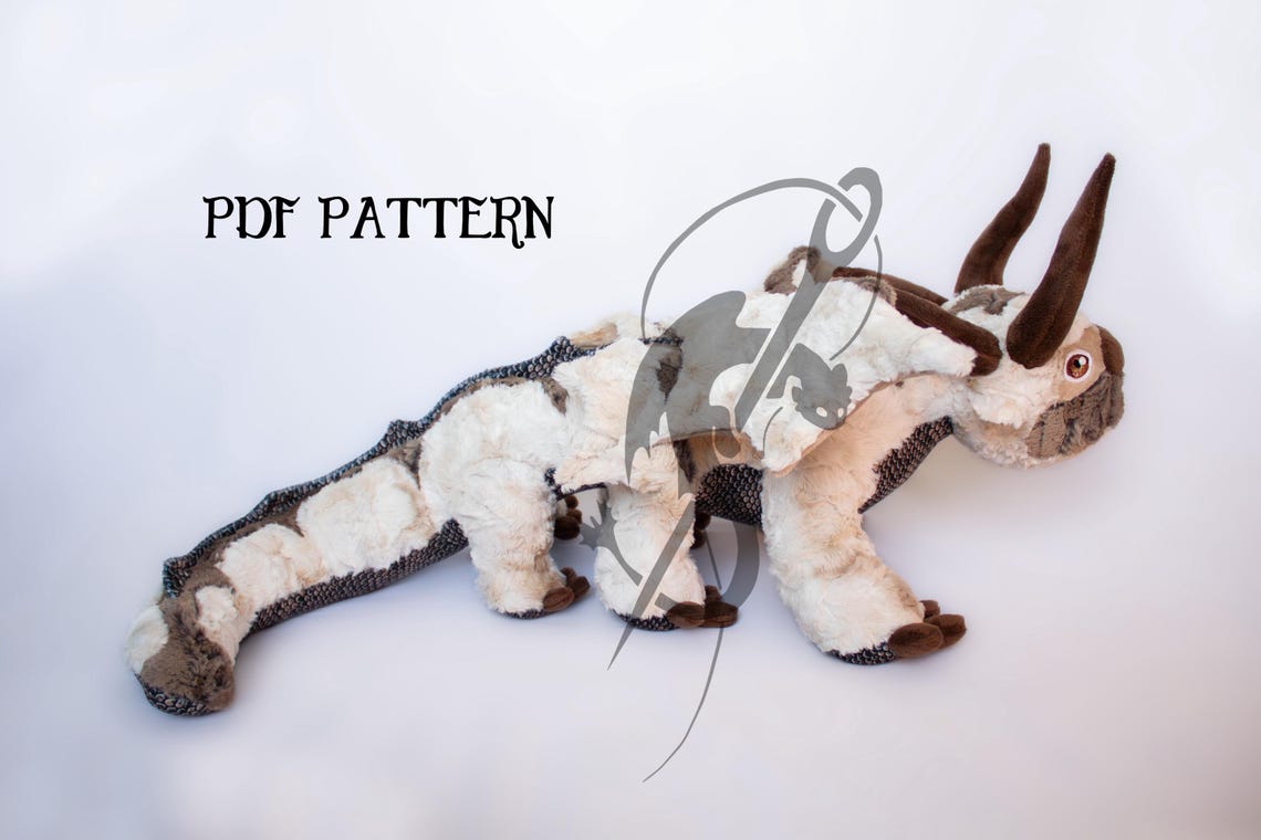 Appa Dragon Plush Sewing Pattern: Avatar Fanart DIY (PDF) - Etsy