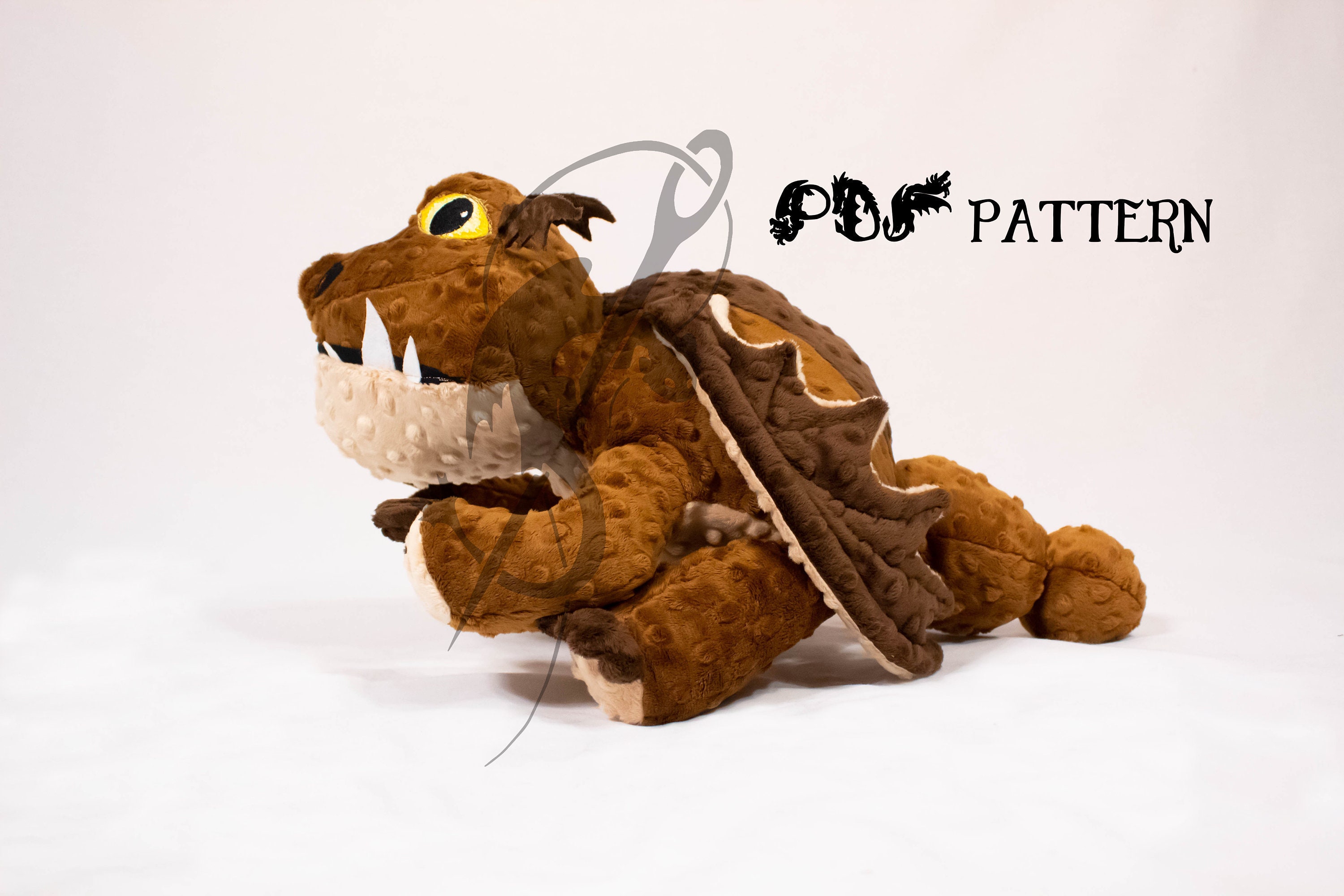縫製パターン PDF ドラゴンぬいぐるみ - ミートラグ・グロンクル 縫製パターン PDF ドラゴンぬいぐるみ - ミートラグ・グロンクル