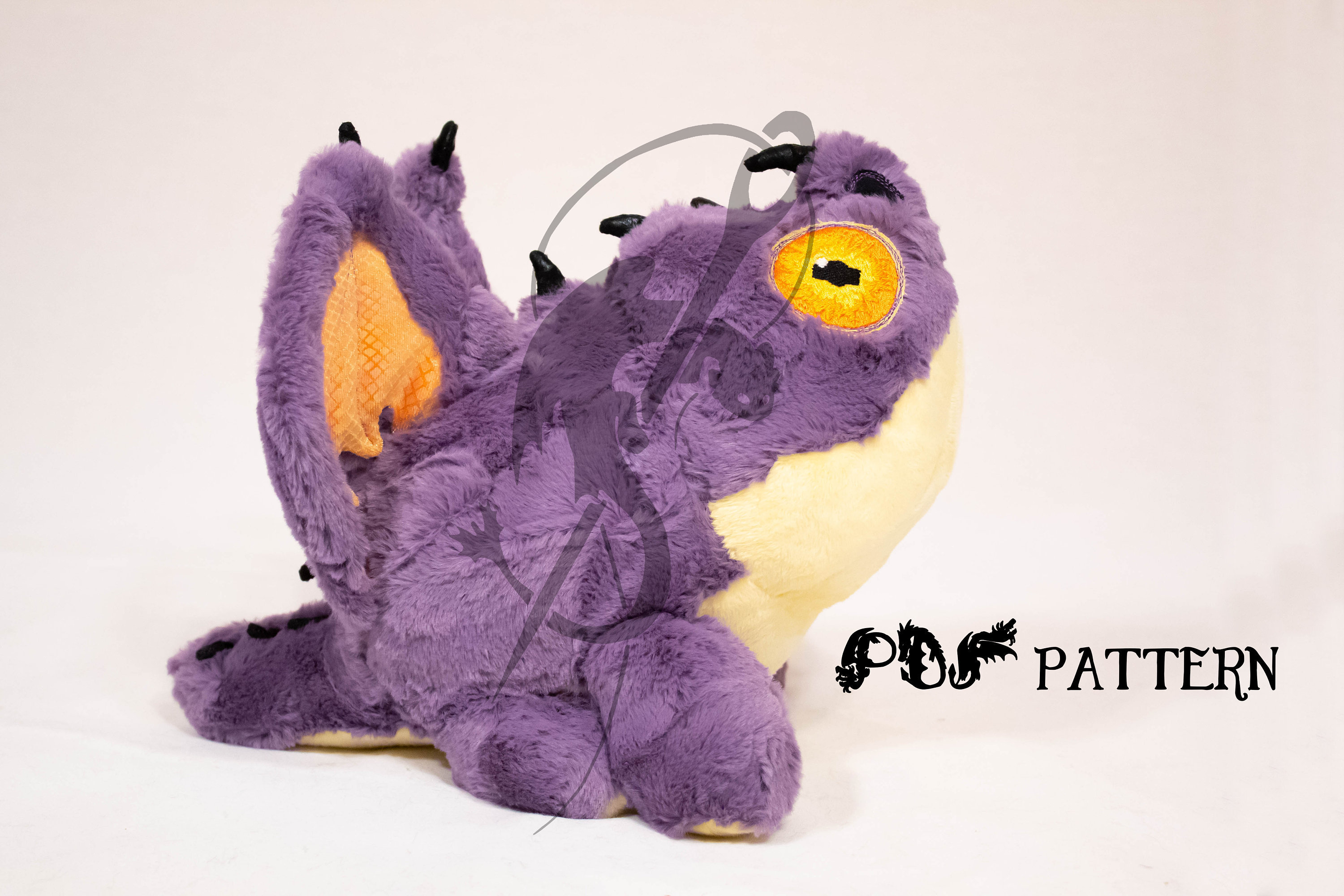 Dragon Plush Sewing Pattern PDF Hobgobbler How to Train Your
