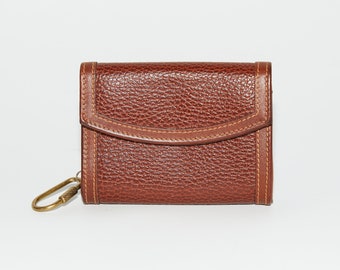 Coach dark saddle wallet hotsell