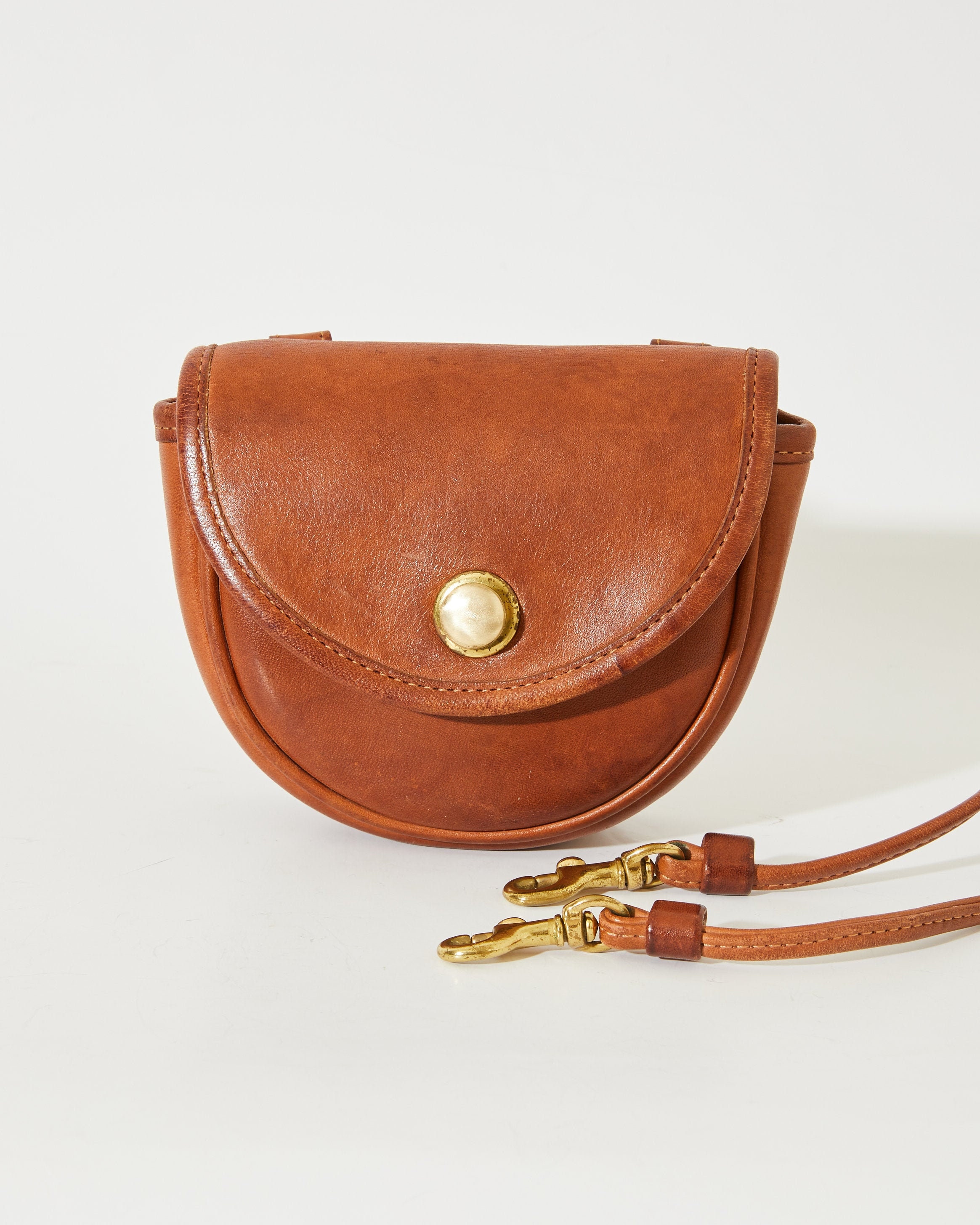 Retro Leather Convertible Flap Crossbody Belt Bag