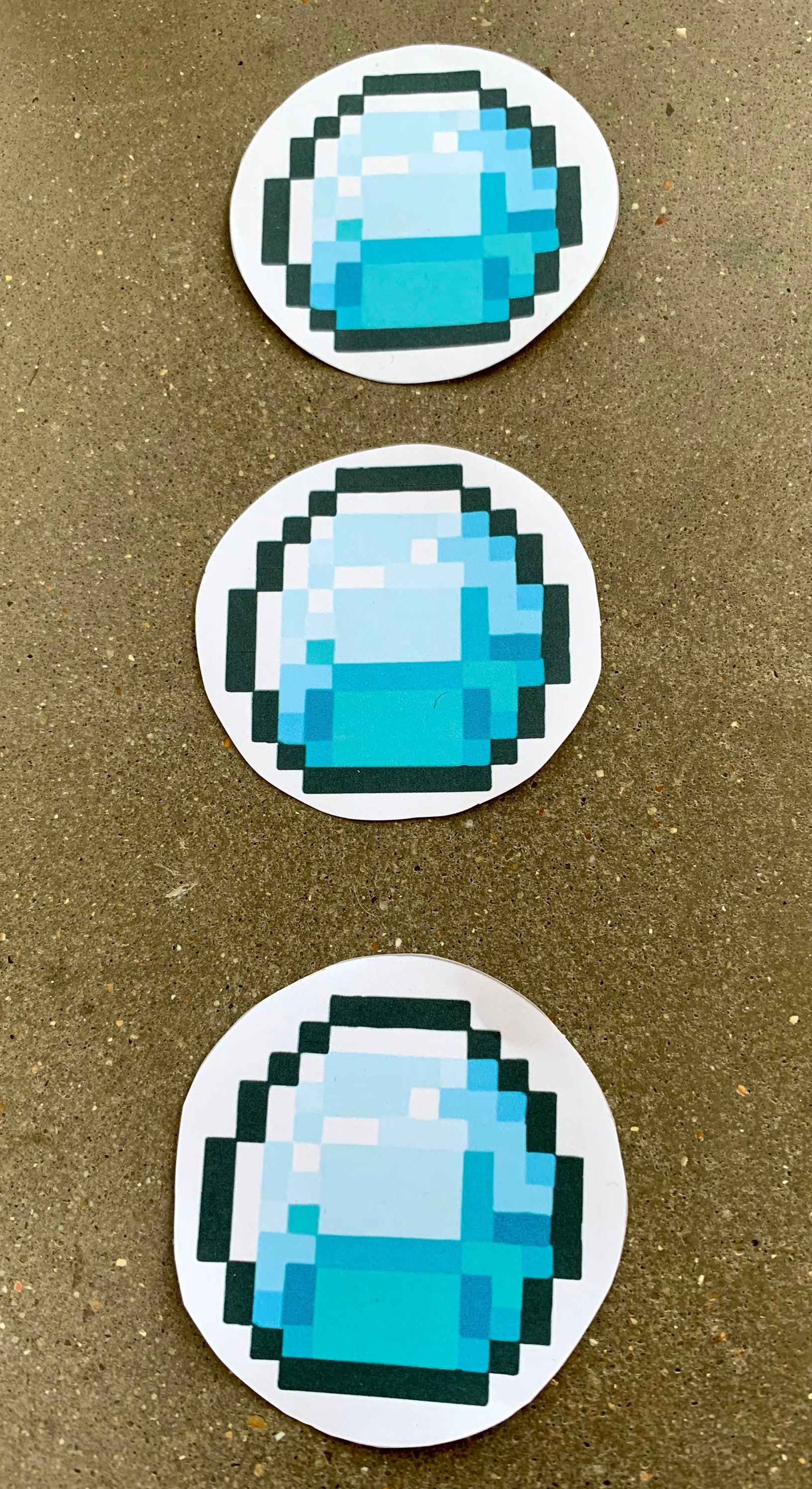 Minecraft Diamond Label