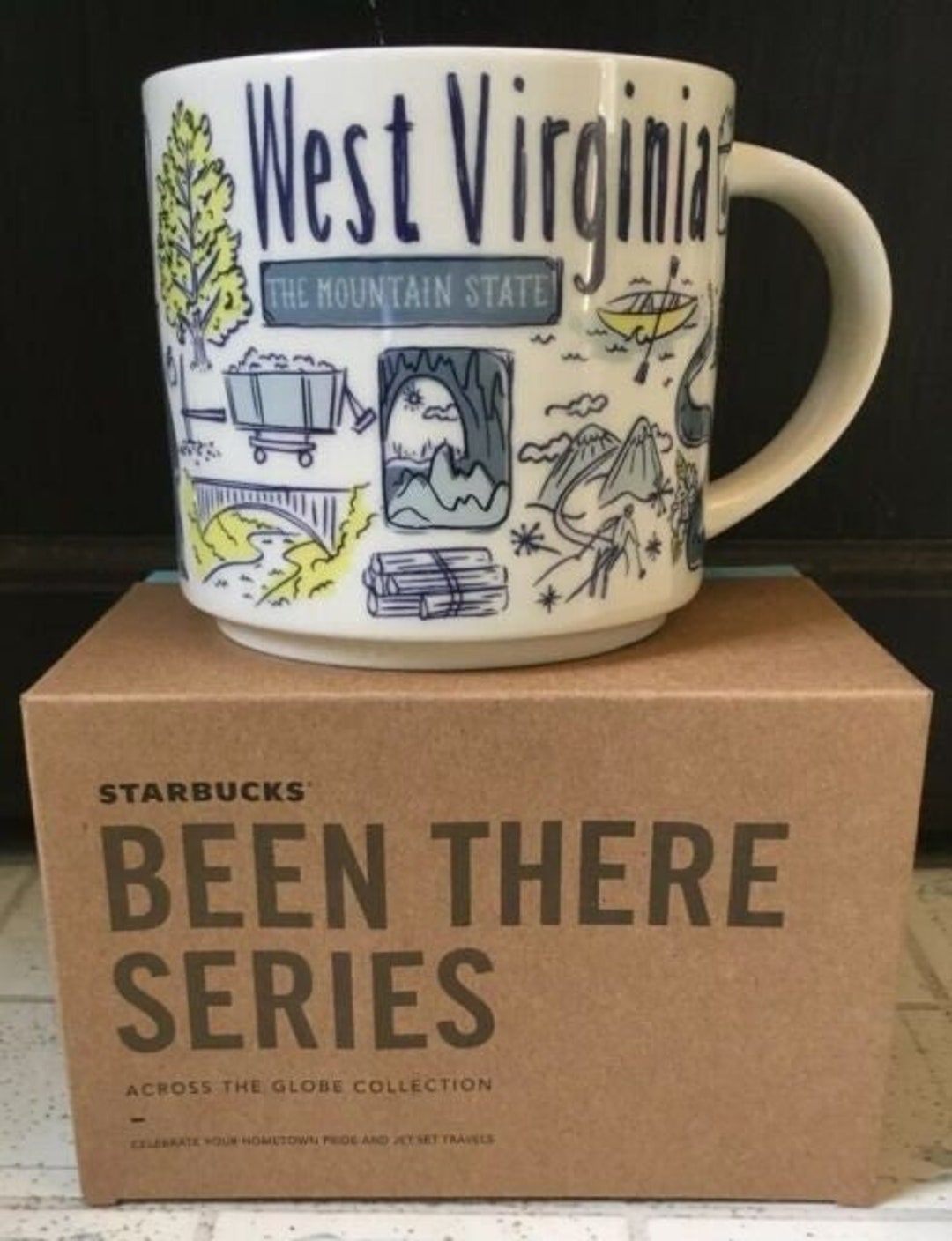 Starbucks West Virginia Coffee Mug Been There Series Across Etsy