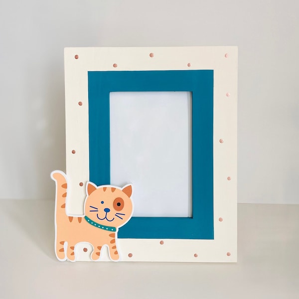 Cat Picture Frame, Personalized