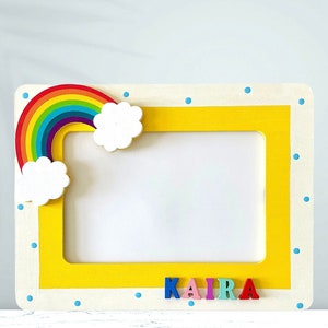 Rainbow Picture Frame, Personalized