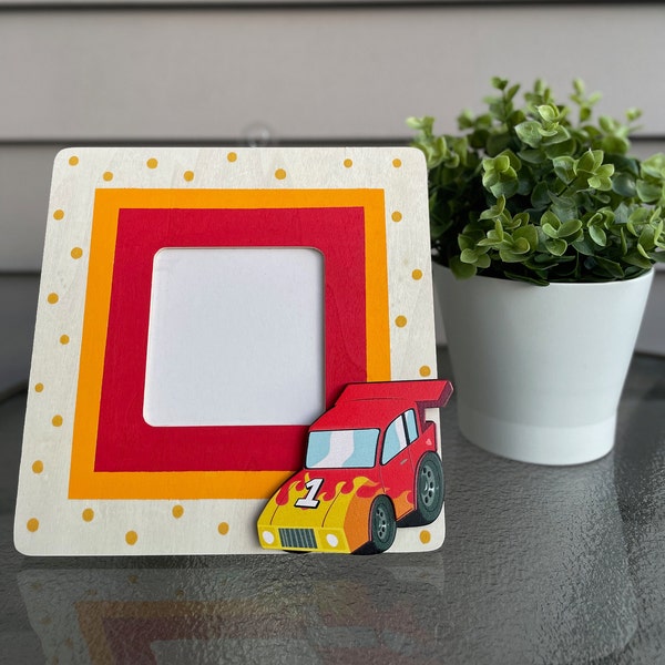 Race Car Picture Frame Etsy