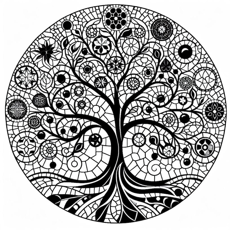 Mosaic Tree - Etsy