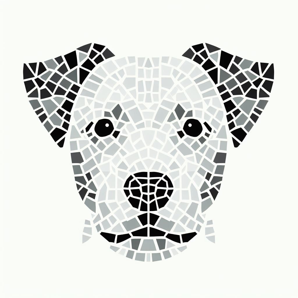 Mosaic dog template