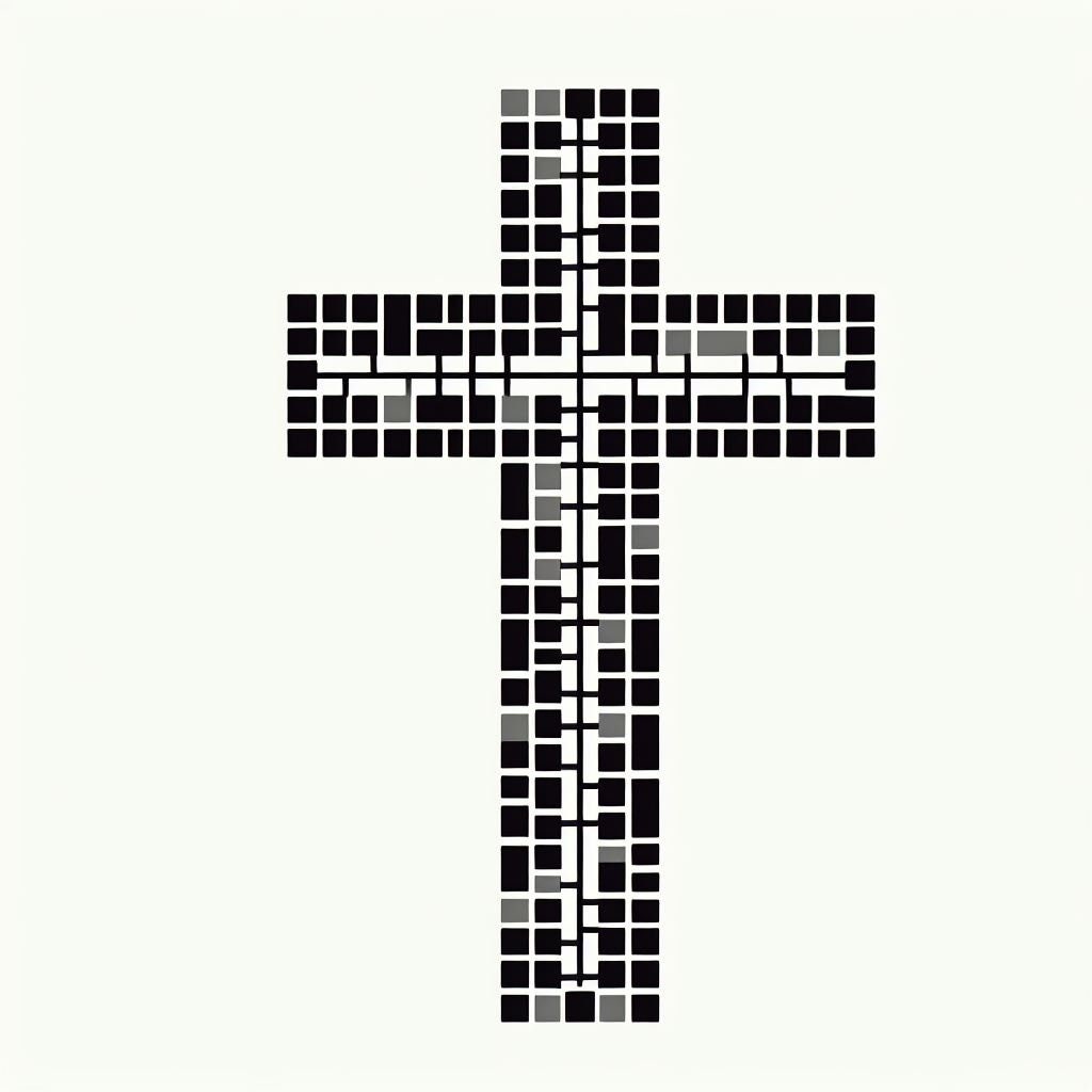 Mosaic Cross Template Pack Etsy