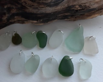 Seaham Sea Glass Charms For Bangles/ Bracelets/Pendants