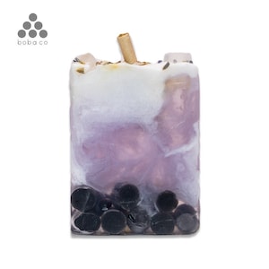 lavender boba bar - handmade soap inspired by bubble tea